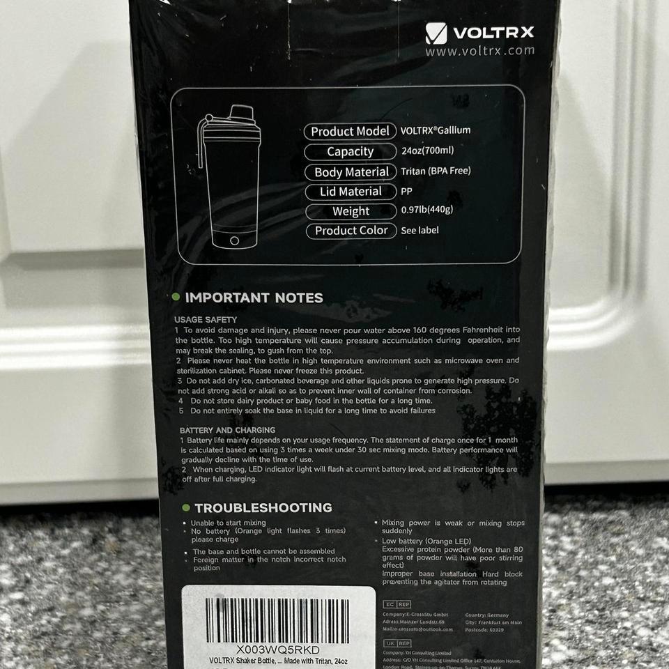 Voltrx Electric Shaker Bottle Tritan 64b3 3