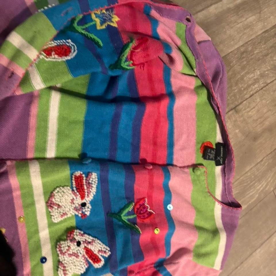 Pastel Pink And Purple Cardigan 179f 3