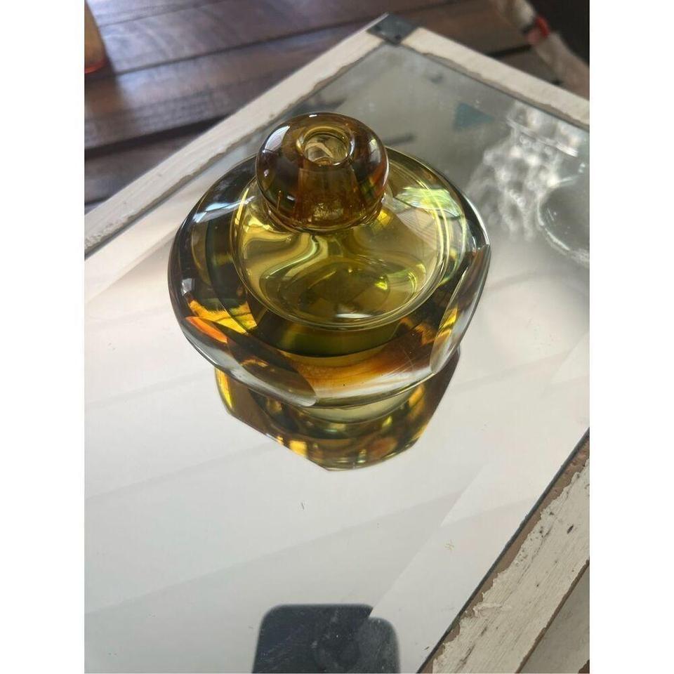 Vintage Fifth Avenue Crystal Amber 793a