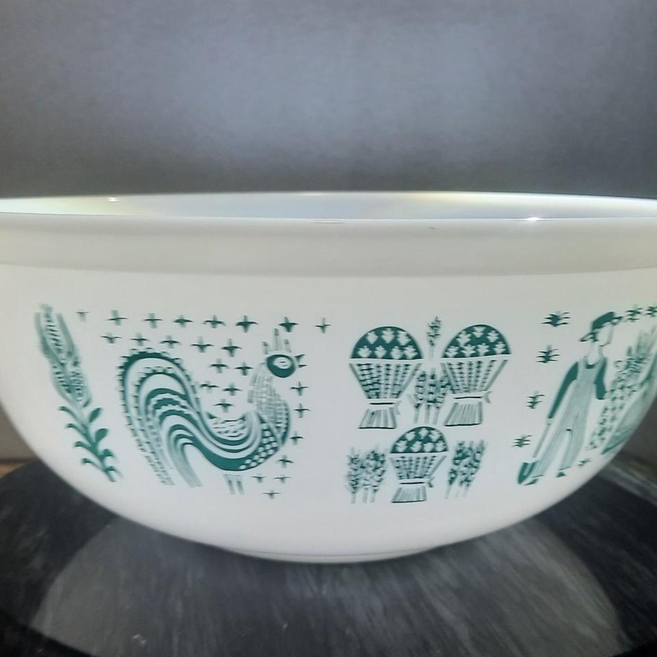 Rare Vintage Pyrex Butterprint 404 C46d 3