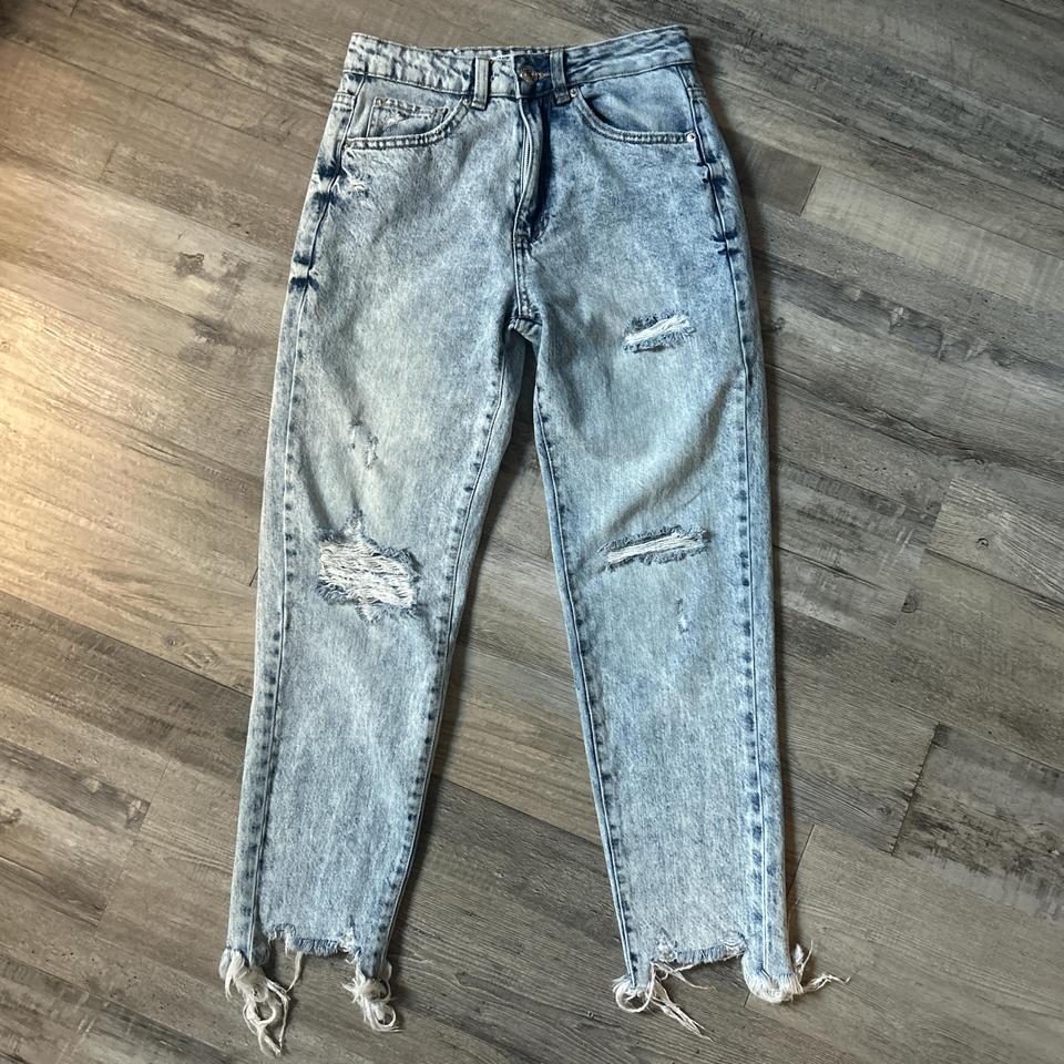 Garage Light Wash Mom Jeans