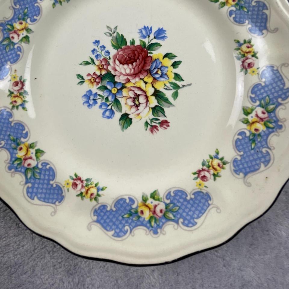 Vintage Dinner Plate Vintagecottagecorefloral B398 5