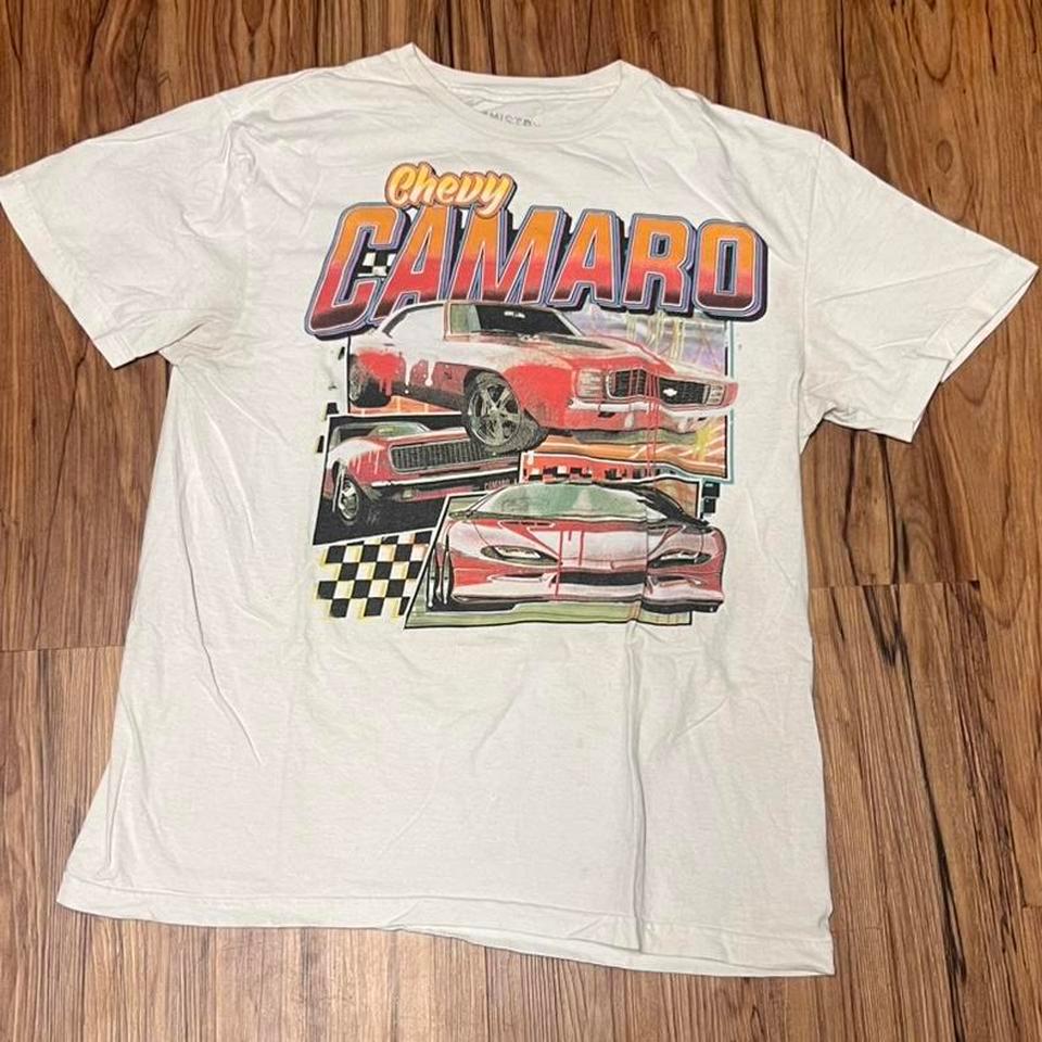 Chevy Camaro White T Shirt Size Ee35