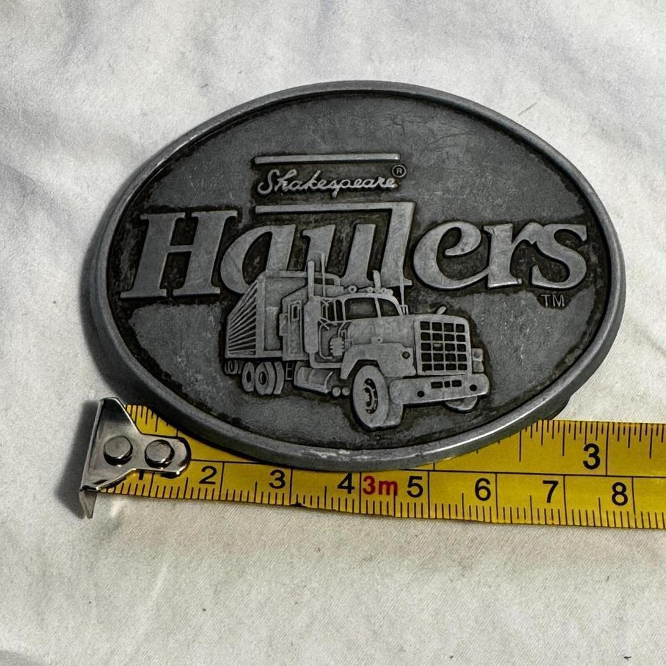 Vintage Shakespeare Belt Buckle Haulers Cdd0 5