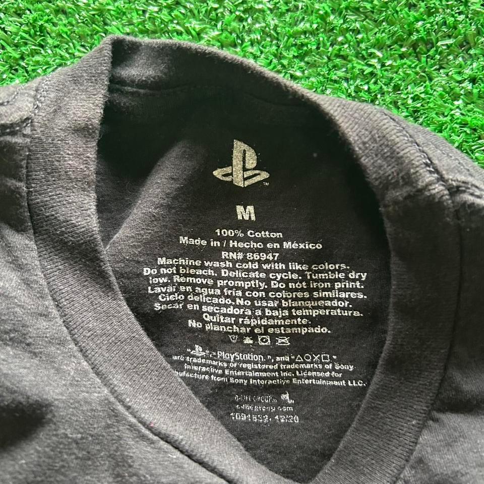 Black Playstation T Shirt Sizem 4