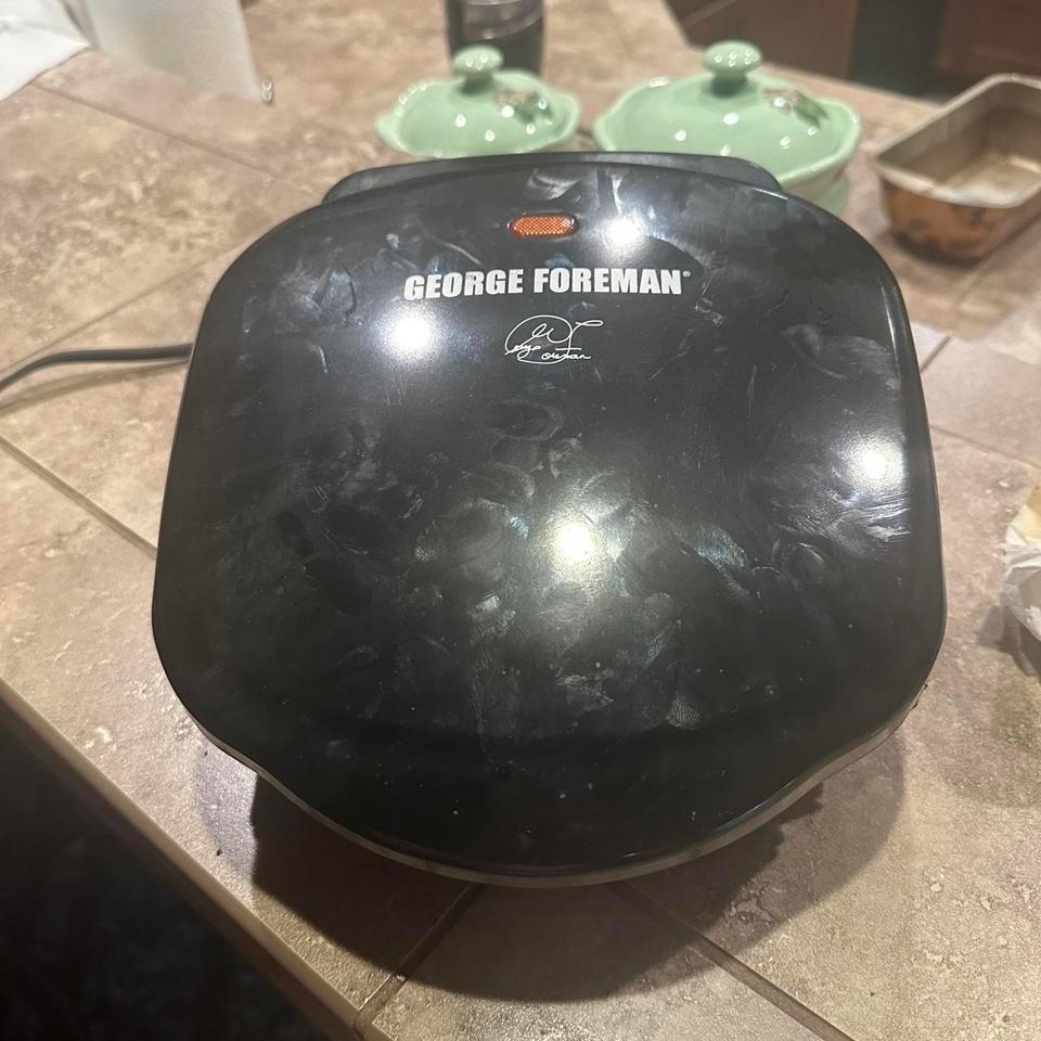 Black George Foreman Grill Plates
