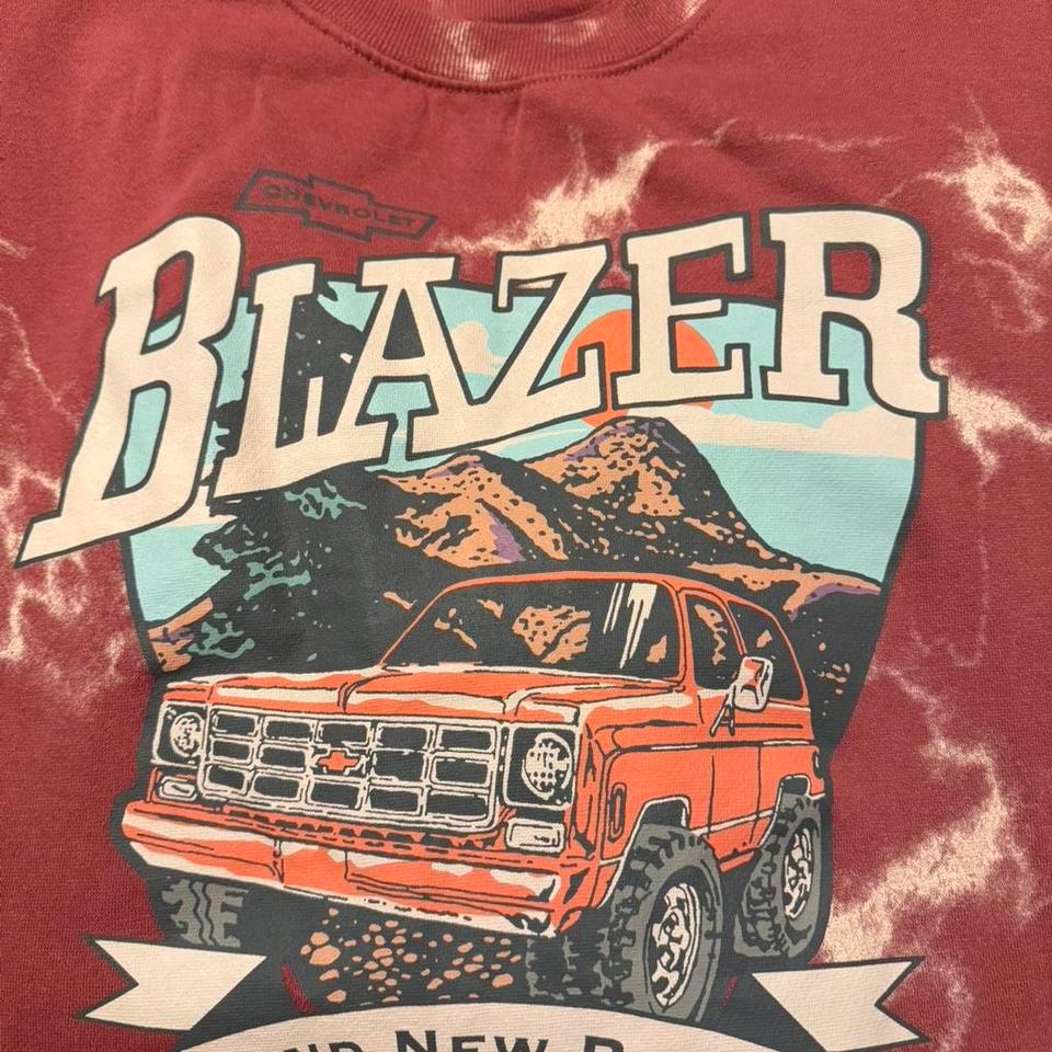 Chevrolet Blazer Maroon Sweatshirt Size 6
