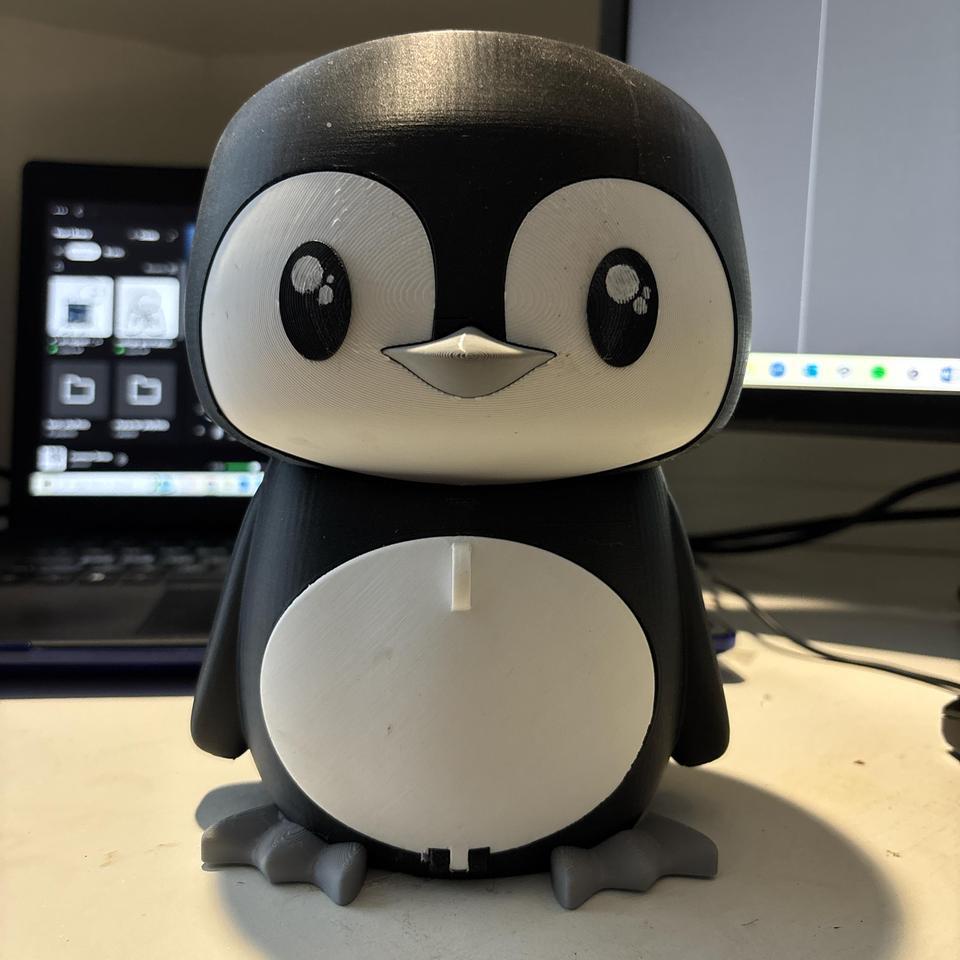 Handmade 3d Printed Penguin Headphone