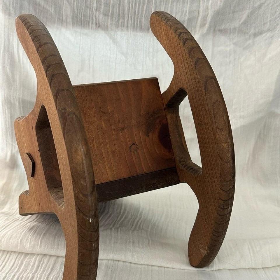 Vintage Wooden Rocking Chair Handmade 5
