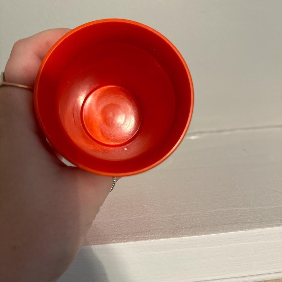Vintage Original Orange Tupperware Cup 4