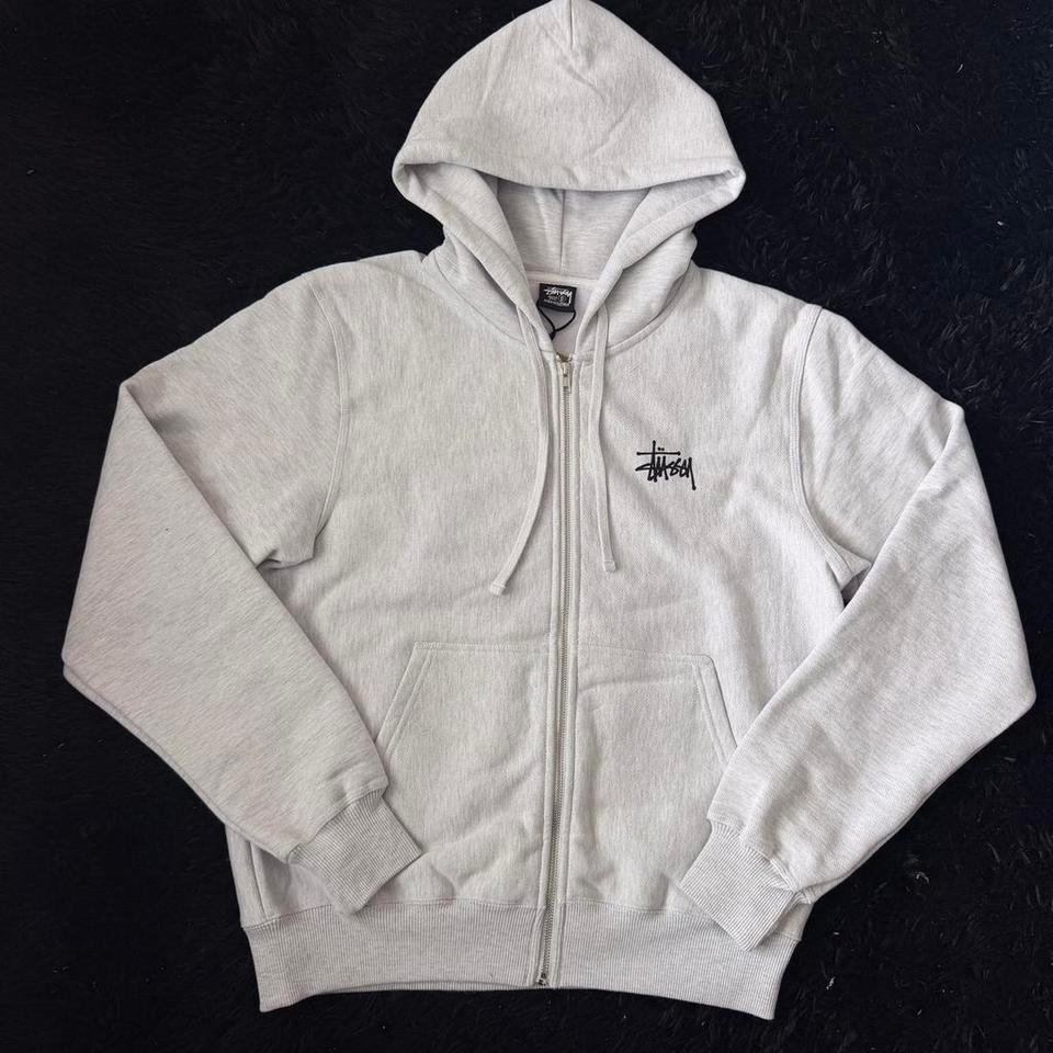 Grey Stussy Classic Zip Up 0fc0