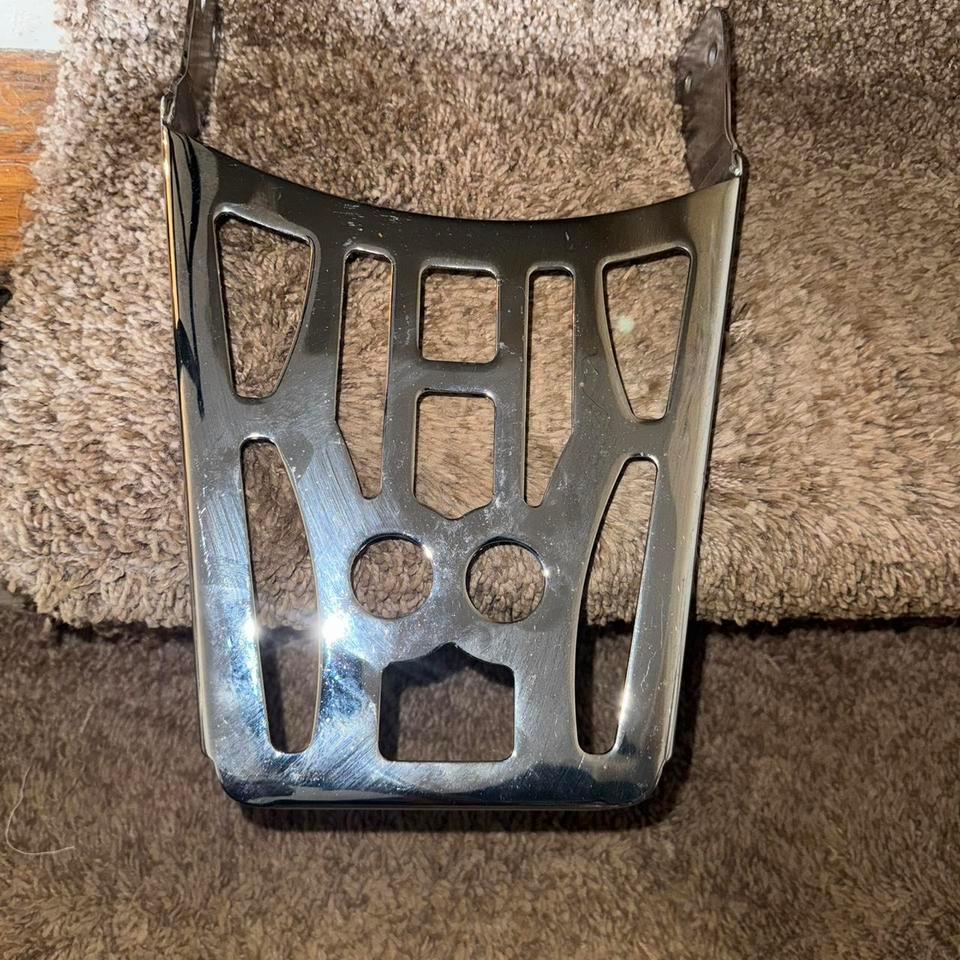 Silver Motorcycle Seat Back Cover 2