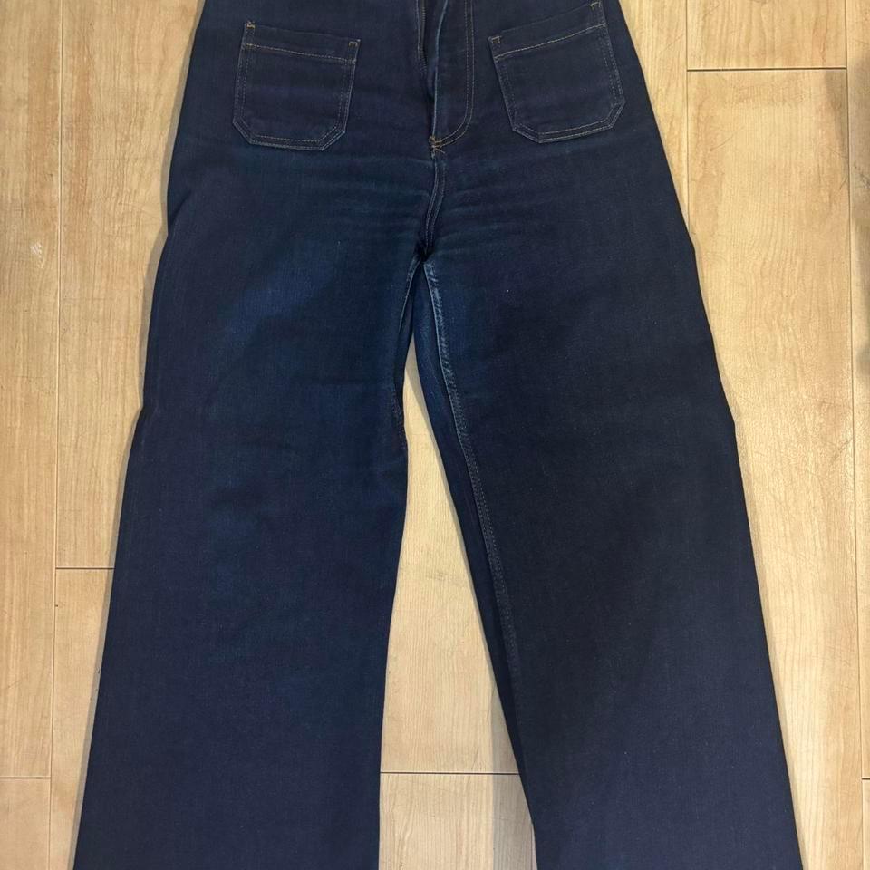 Dark Wash Zara High Waisted Straight C718