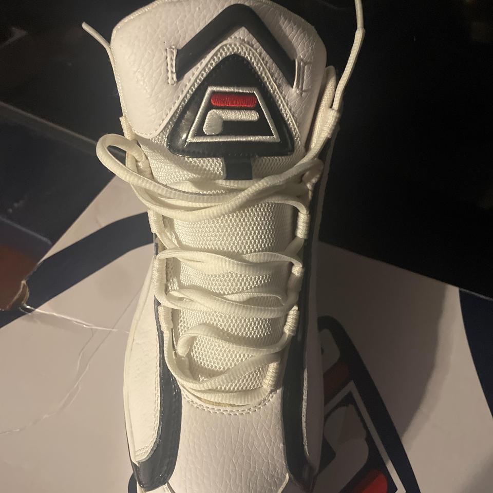 White And Black Fila Basketball 8