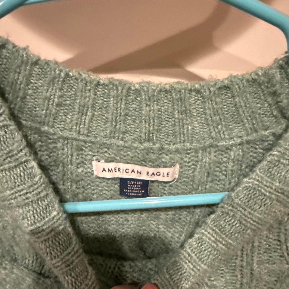 Mint Green Cable Knit Sweater 2fe9 2