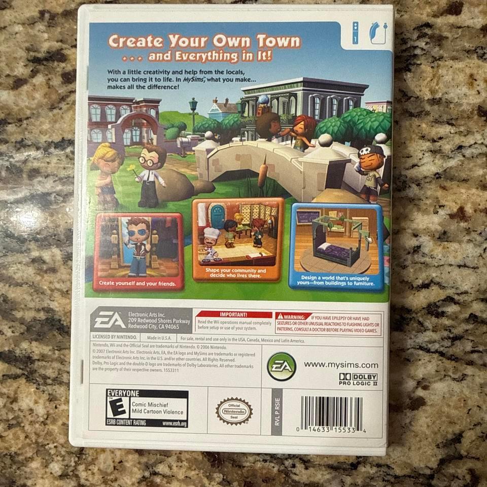 Mysims Wii With Case 8dd9 2