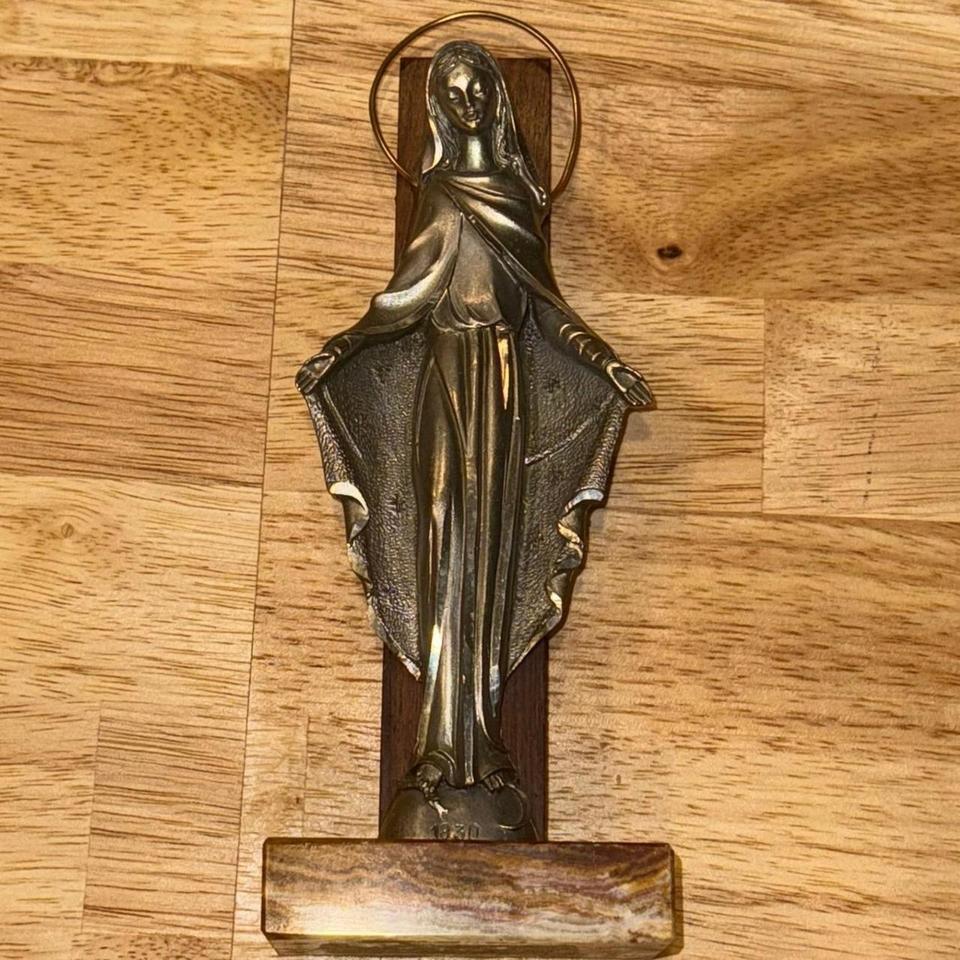 Vintage Religious Statue 1930 Marble 9b4c 2