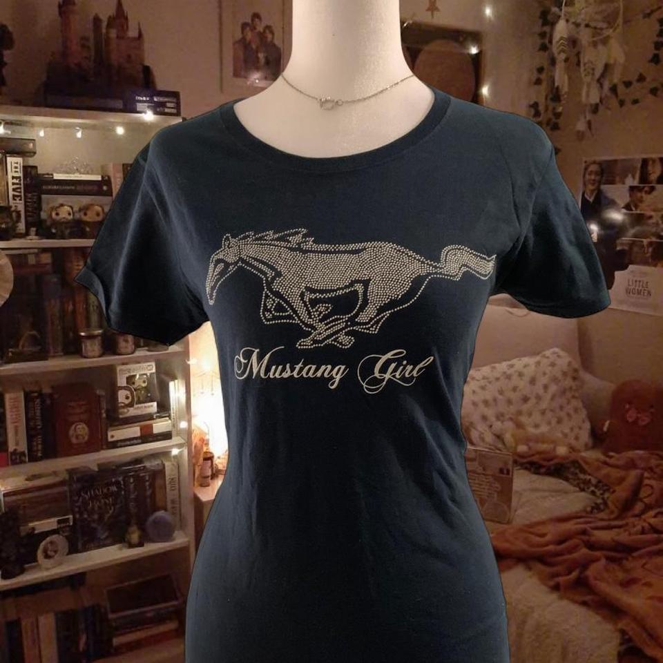 Mustang Girl Black T Shirt With 6aeb