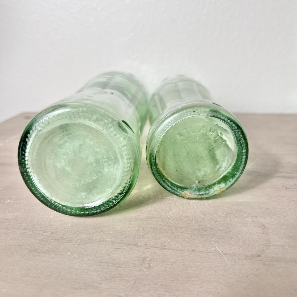 Vintage Coca Cola Green Glass Bottle Dc80 5