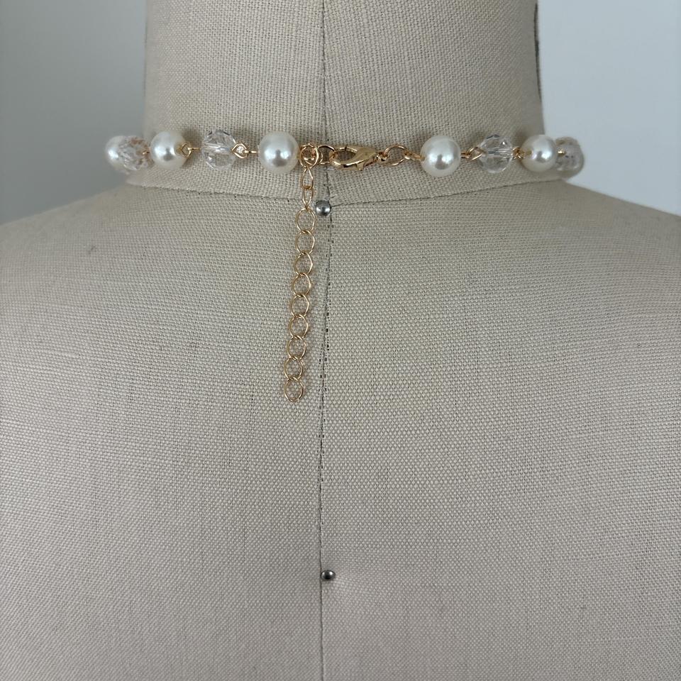 Multi Layered Pearl Renaissance Heart Necklace 7576 4