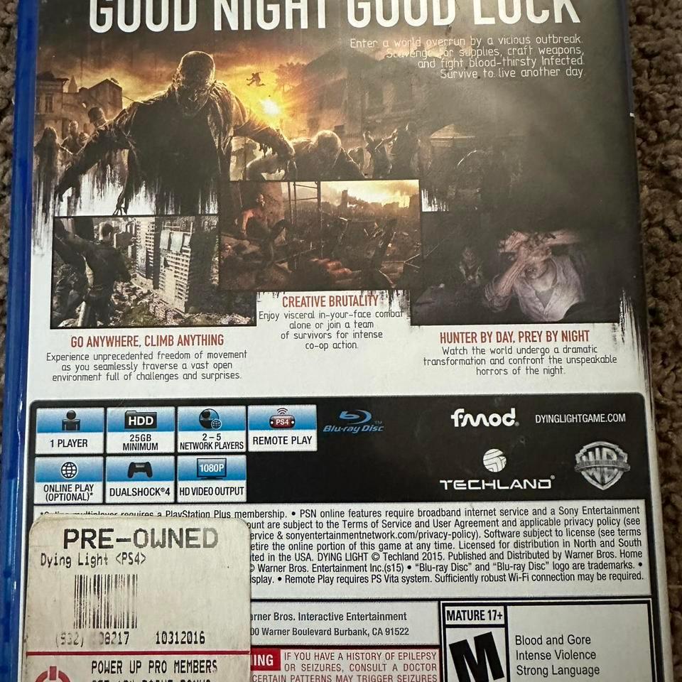 Dying Light Ps4 Game Zombies 8