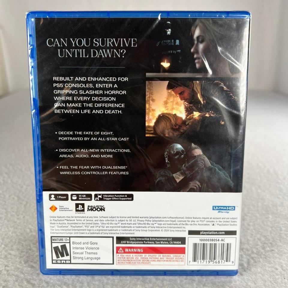 Until Dawn Sony Playstation 2