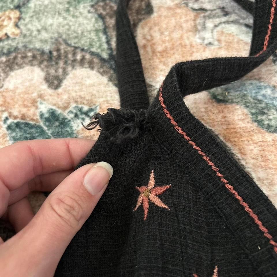 American Eagle Outfitters Black Embroidered 77aa 6
