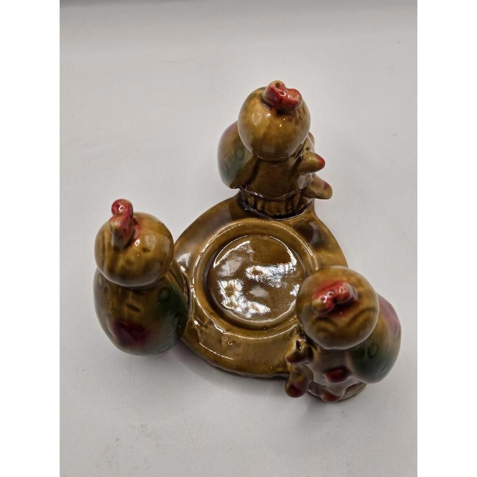 Retro Glazed Pottery Lady Bug Be3c 6
