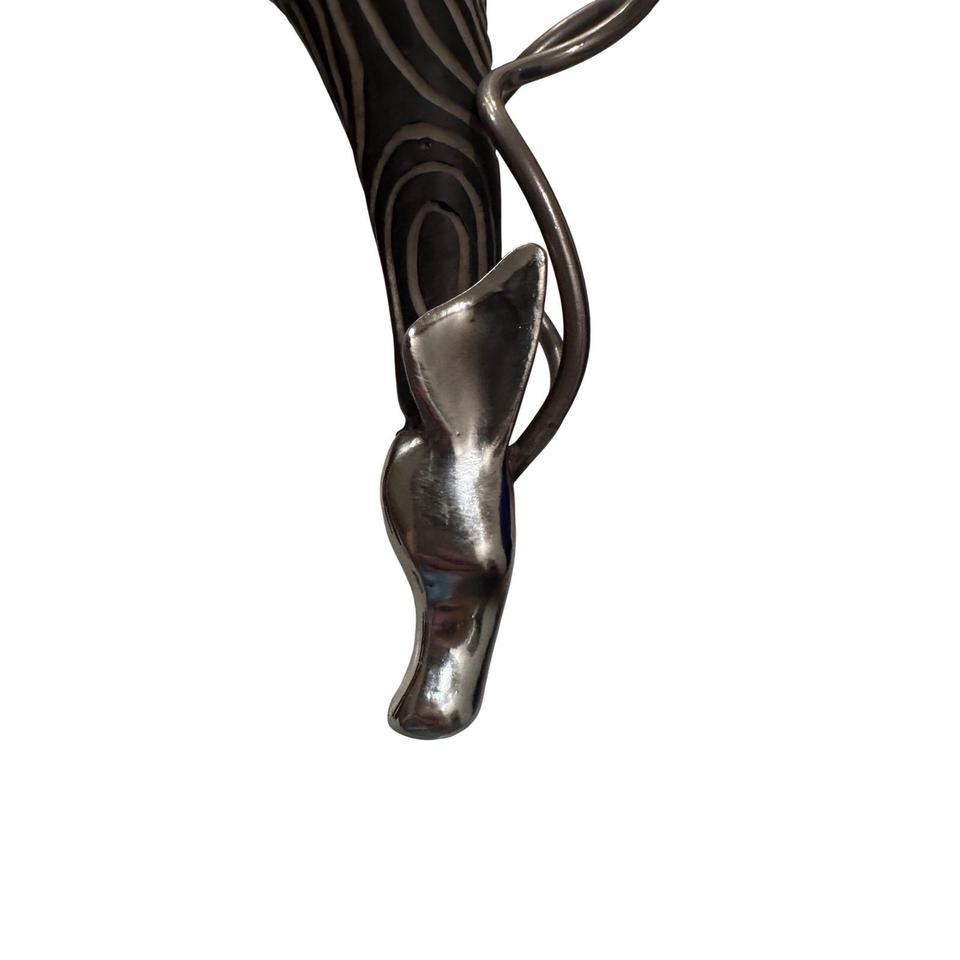 Modernist Carved Gazelle Antelope Sculpture E616 6