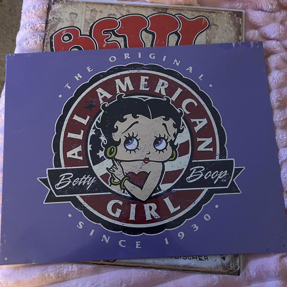 Betty Boop Metal Sign Retro F762
