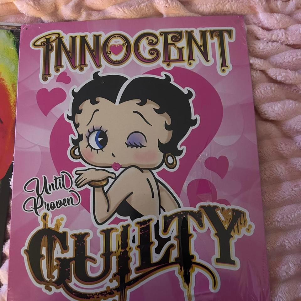 Betty Boop Pink Metal Sign 8e7c