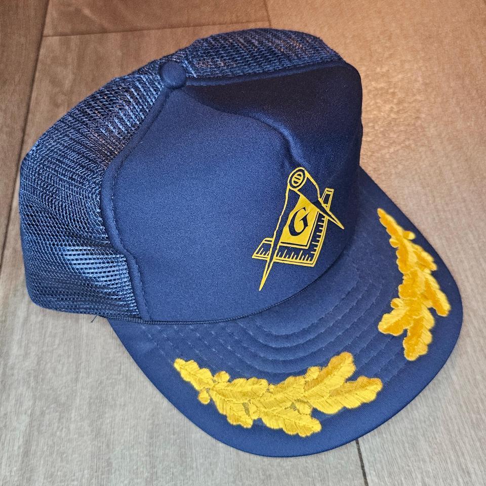 Masonic Freemason Navy Trucker Hat Daa9 3