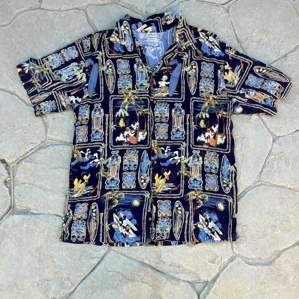 Disney Navy Blue Hawaiian Shirt C750