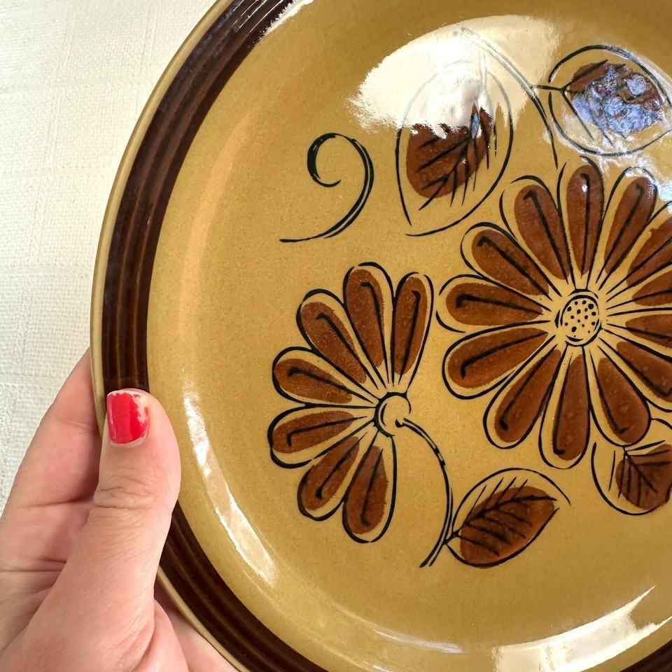 Vtg 70s La Mesa Stoneware 8b7a 2