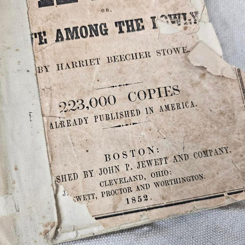 1852 Uncle Toms Cabin By 8