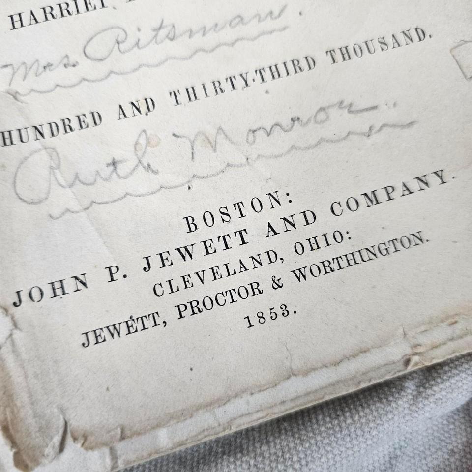 1852 Uncle Toms Cabin By 6