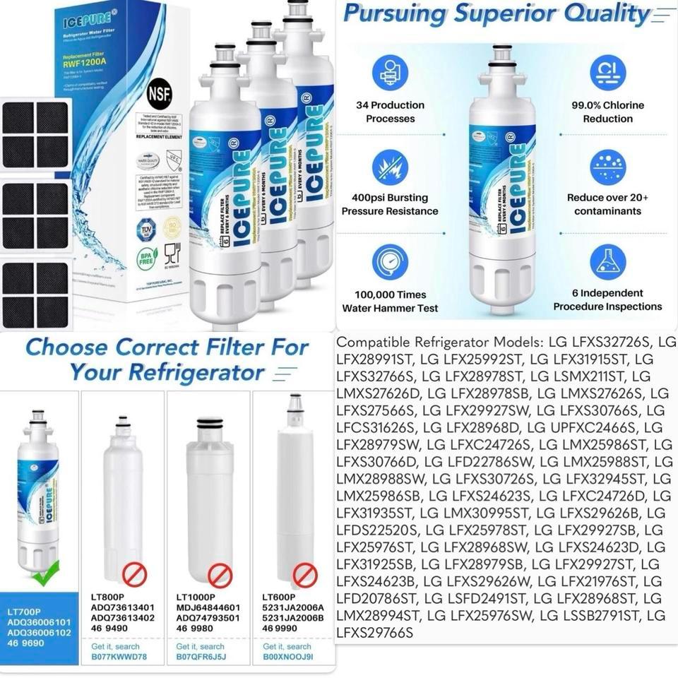Icepure Adq36006101 Refrigerator Water And 7