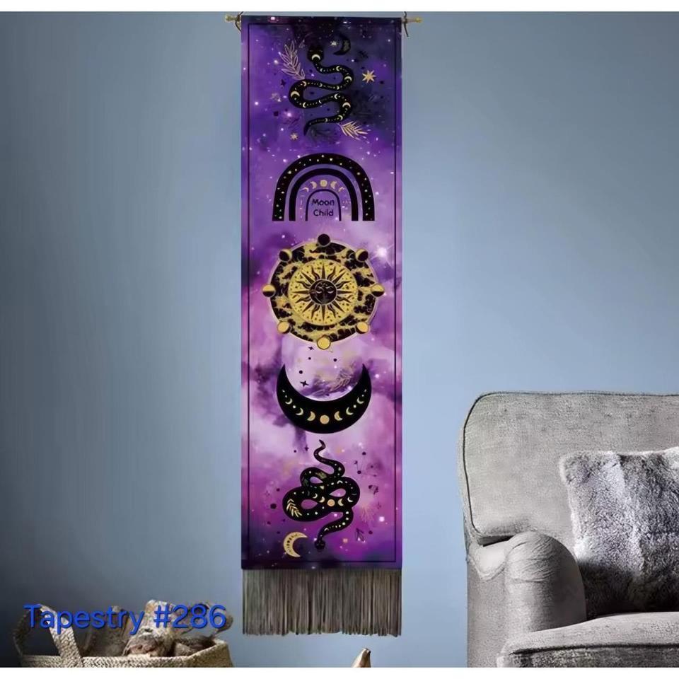 Celestial Snake Moon Child Tapestry 217b