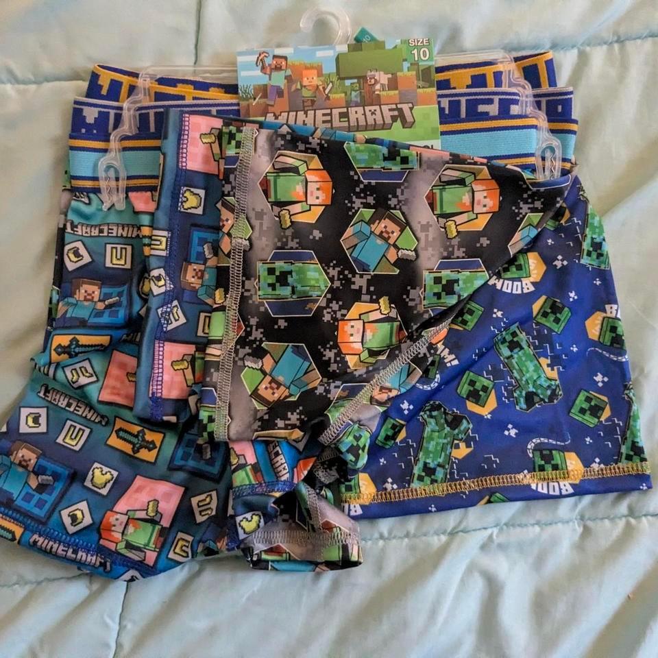 Minecraft Boys Boxer Briefs Size 0bb7 2
