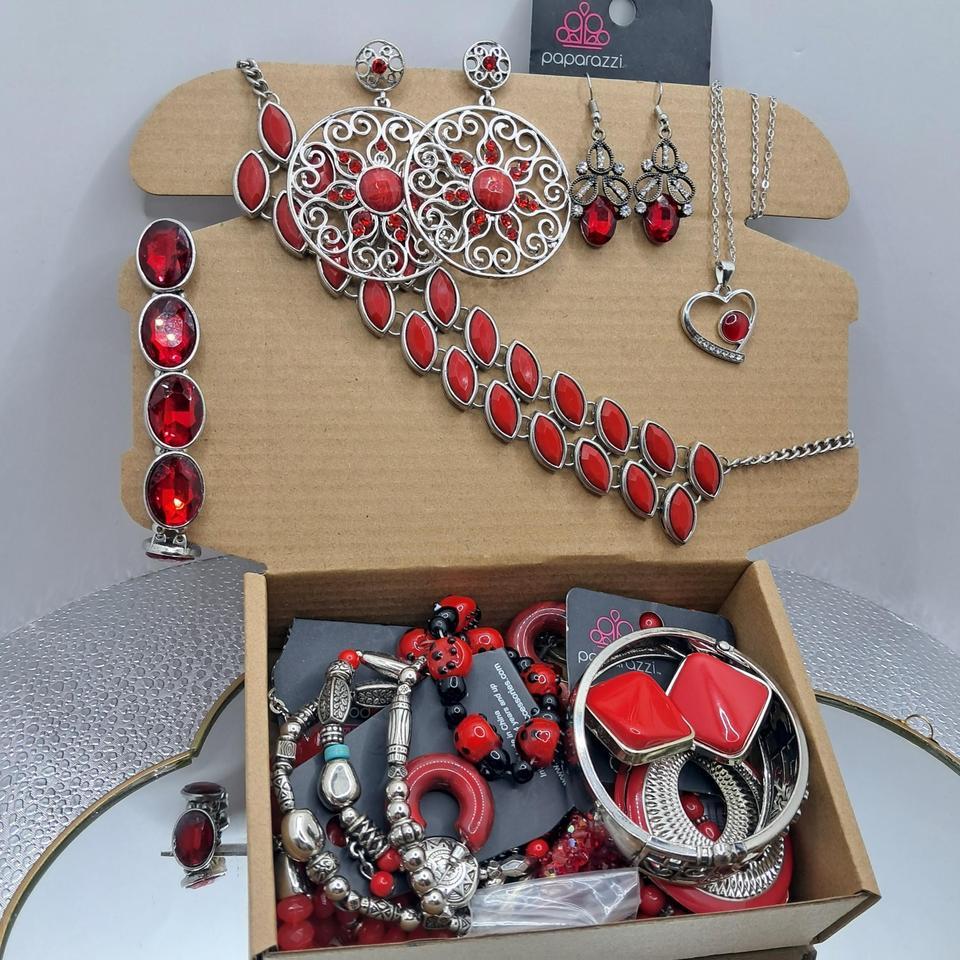 Bold Red Statement Jewelry Bundle B64a 6