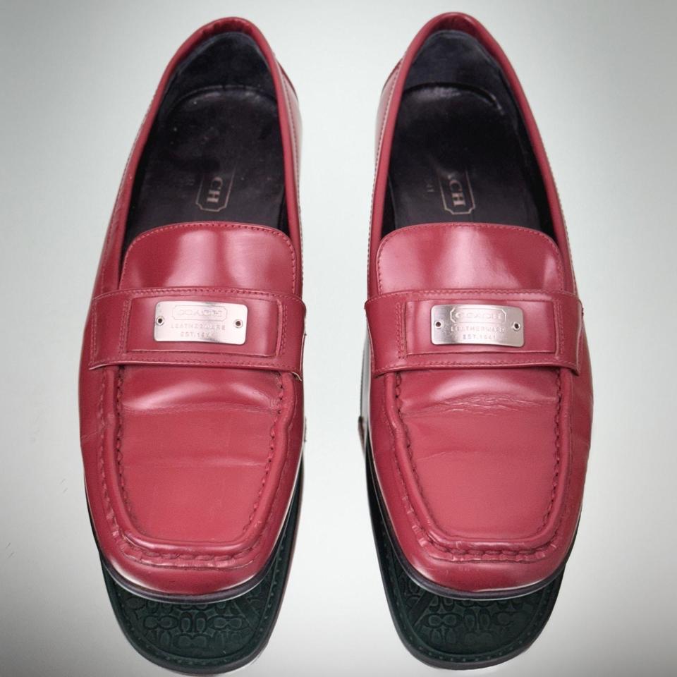 Coach Brick Red Leather Lora 7