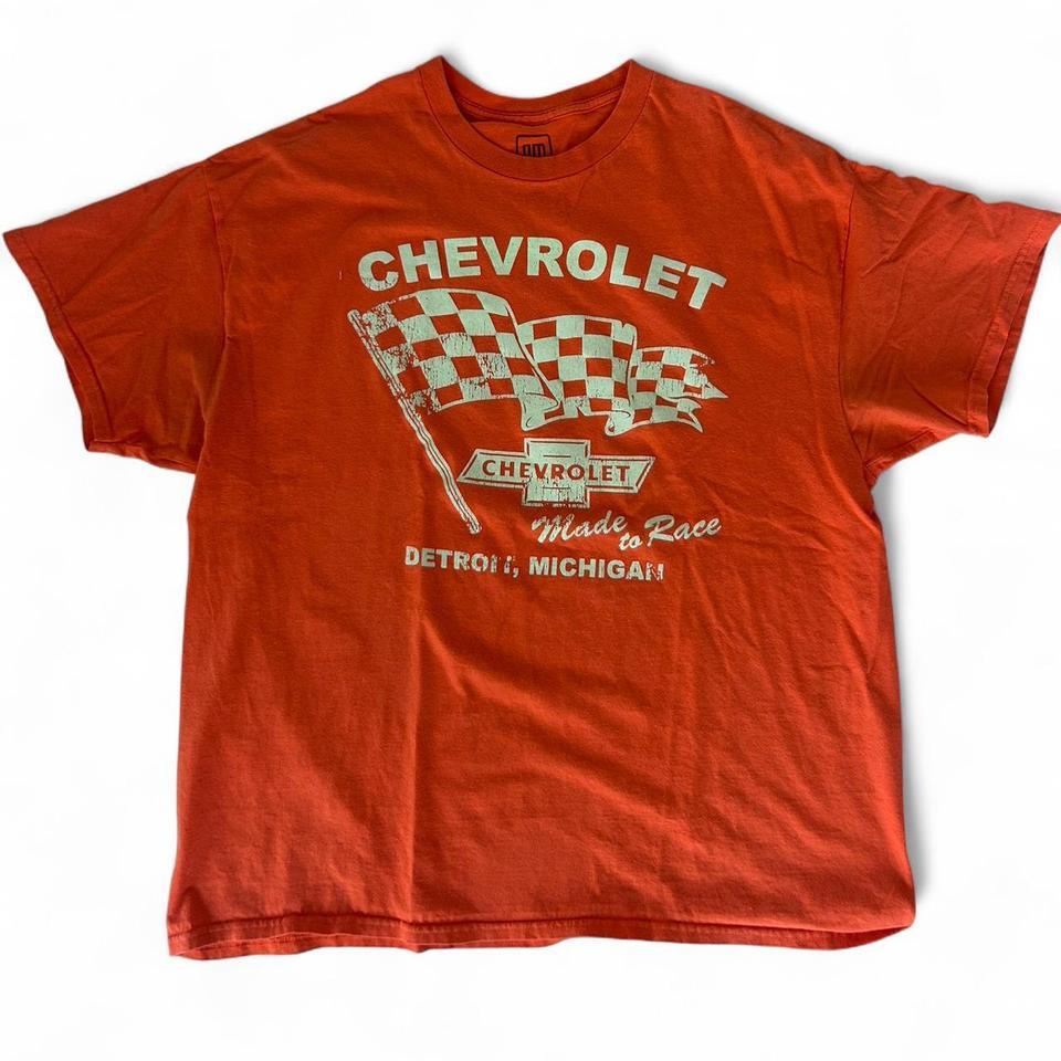 Chevrolet Racing T Shirt Xl Orange Dbcc
