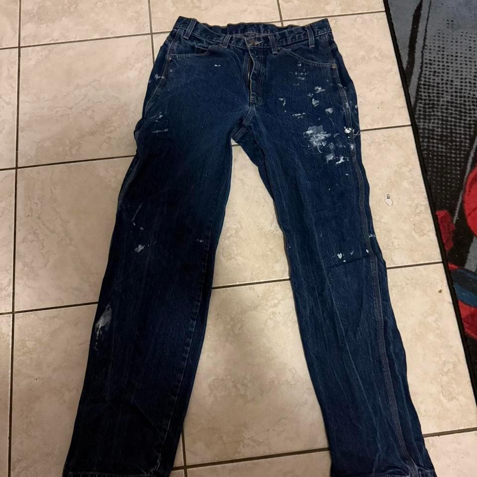 Dickies Navy Blue Jeans With 54b6