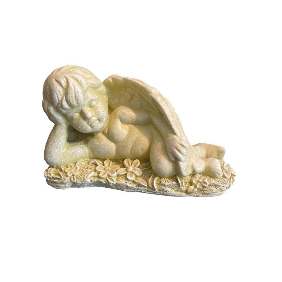Vintage Sweet Chubby Cherub Sculptur