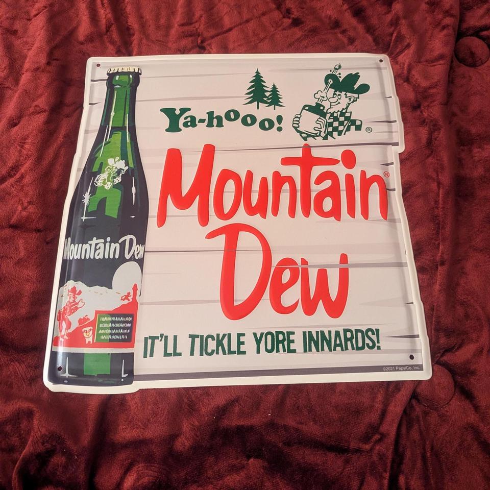 Mountain Dew Metal Sign Retro 6066