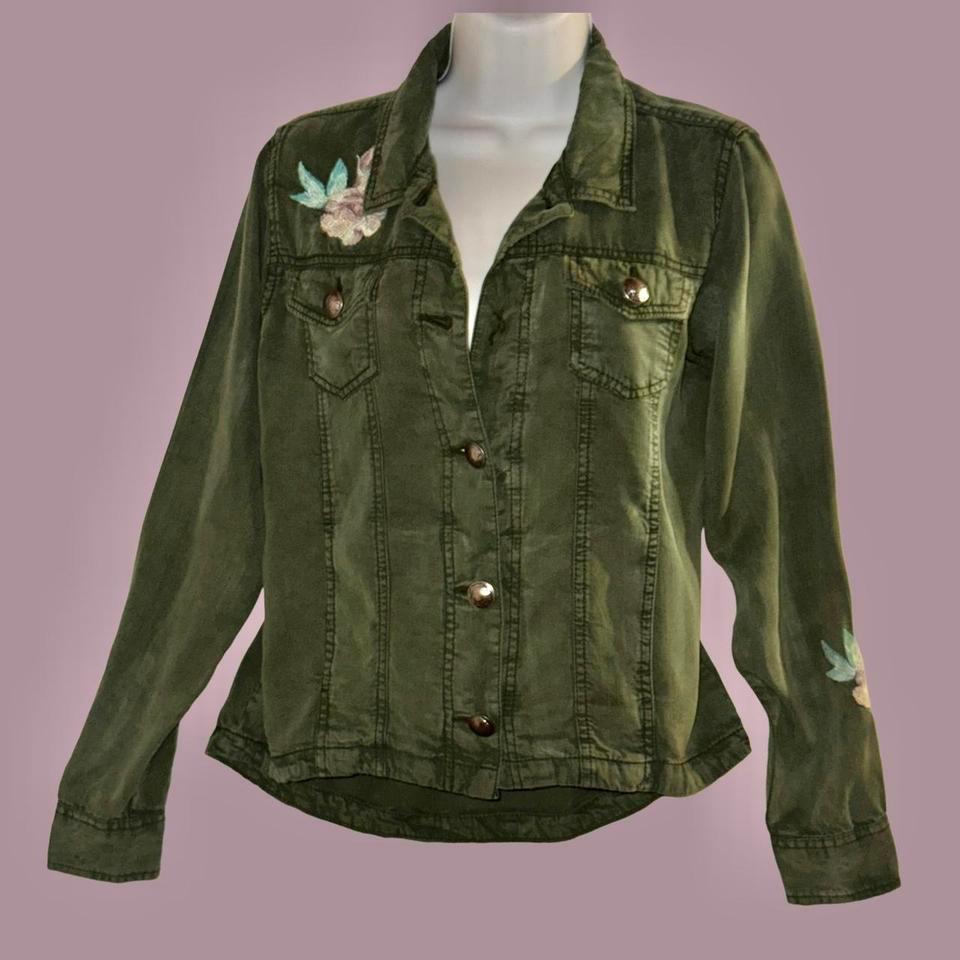 Green Ariat Lulu Military Jacket