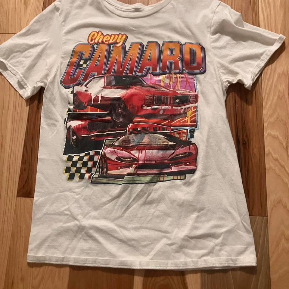 White Chevy Camaro Racing Tee