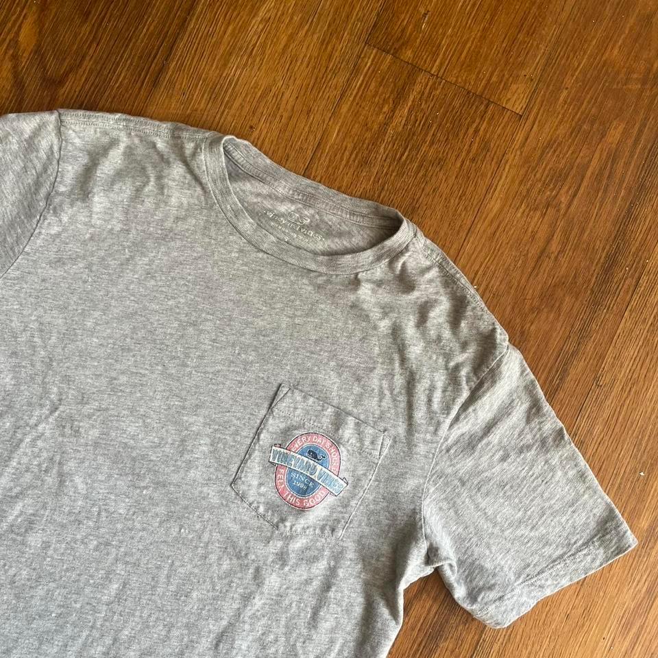 Vineyard Vines Grey Pocket Tee C2c6 3