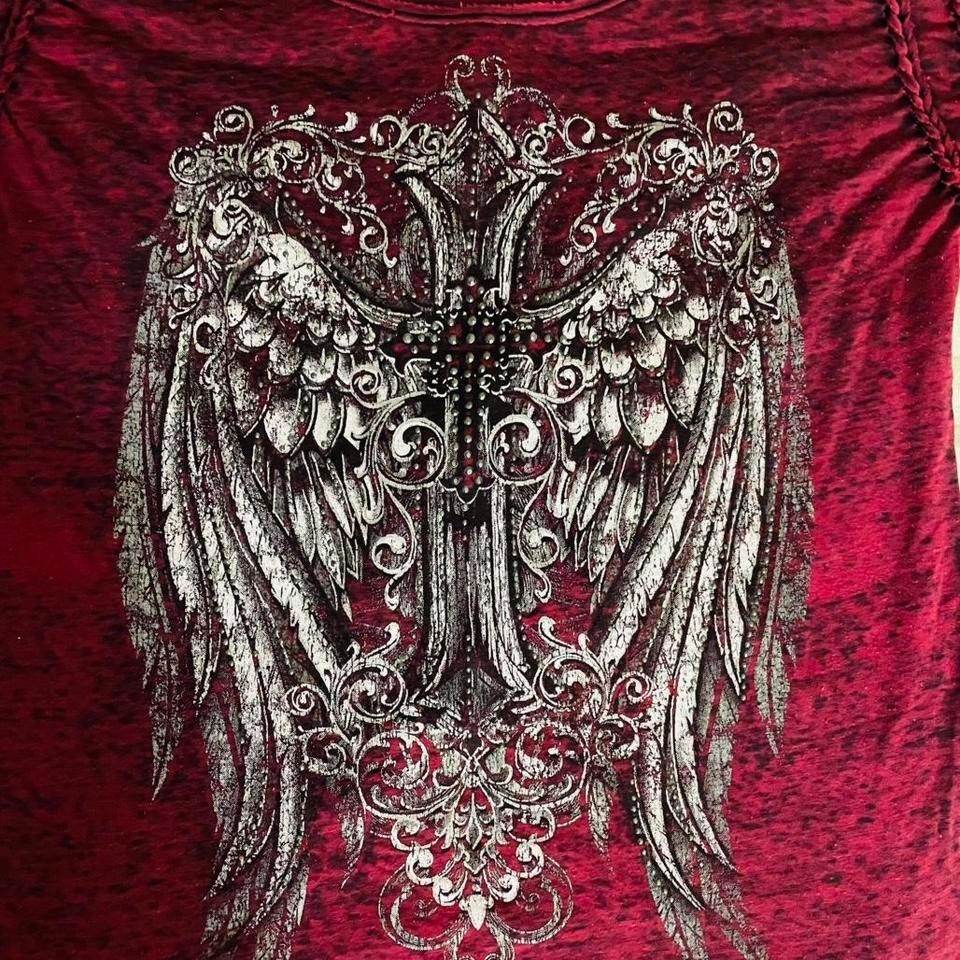 Red Black Angel Wing 33c6