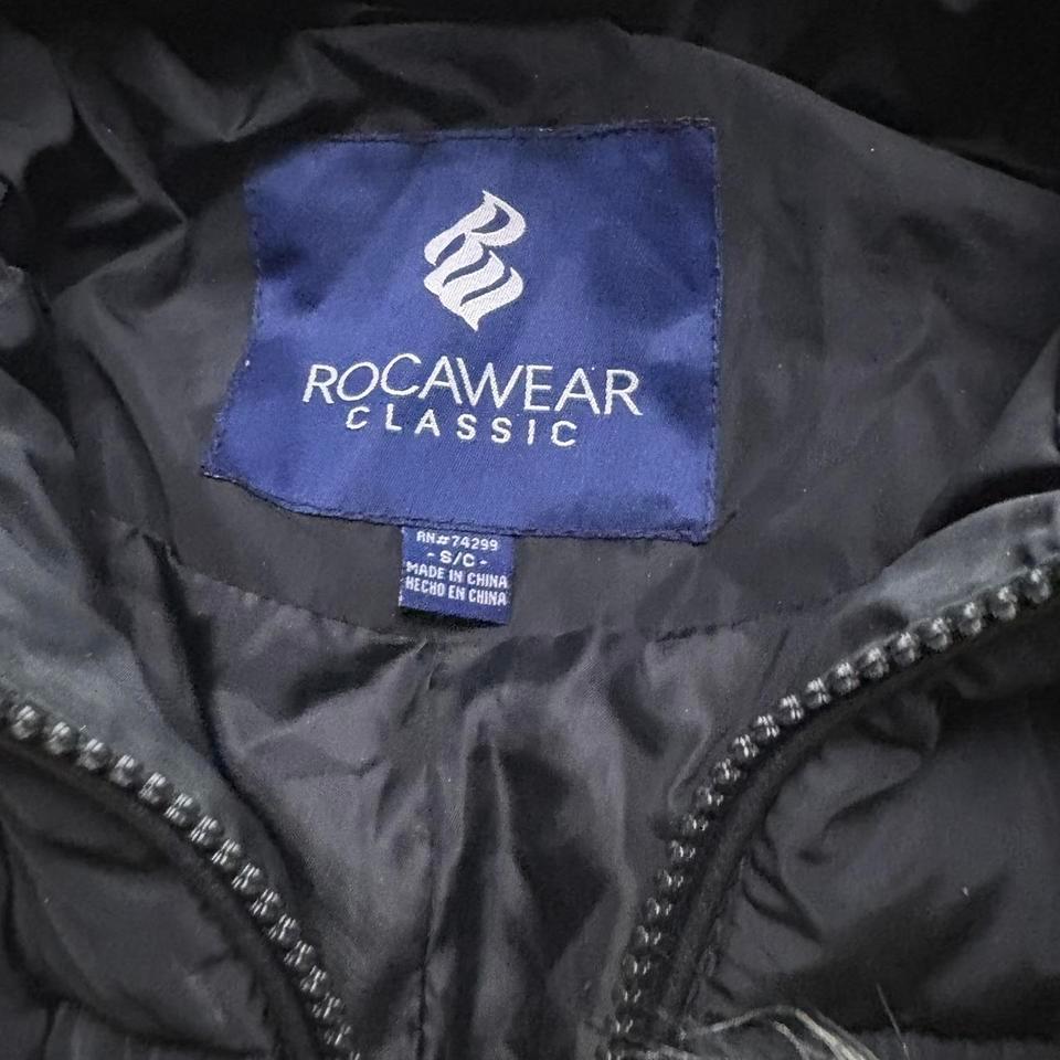 Rocawear Black Puffer Coat With C773 2
